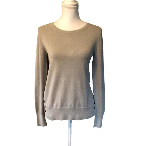 Ann Taylor Sweater Womens S NEW Gray Pullover - Picture 3 of 16